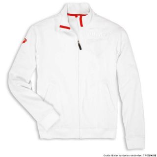 DUCATI COMPANY ´12 Sweatjacke Pullover mit Zipper Sweatshirt weiß