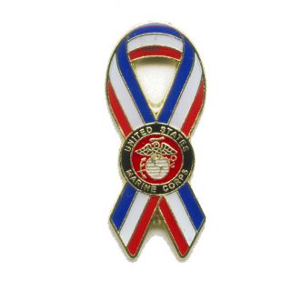 Corps Ribbon USMC US Marines Badge Pin Pins Anstecker 545