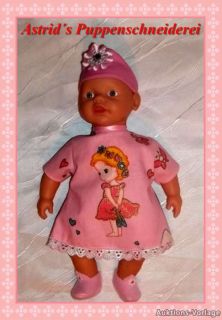 Puppenkleidung für 32 cm z. B. little Baby Born Puppen Girl Kleidchen