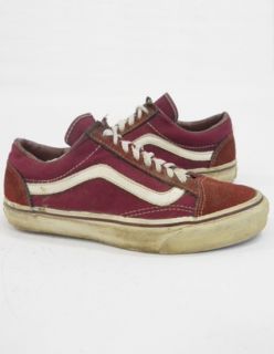 Vintage 80s VANS Suede MADE IN USA Old Skool SKATEBOARD Sneakers SHOES