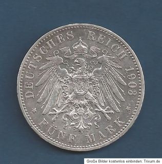 Mark Wilhelm II 1903   900er Silber [A788