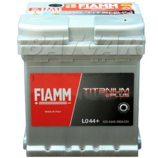 Autobatterie FIAMM TITANIUM PLUS 12V 44Ah Fiat 500, Fiat Punto,Toyota