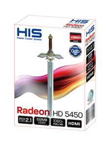 HIS HD 5450 Silence (DirectX 11/ Full HD 1080p) 512MB (64bit) DDR3