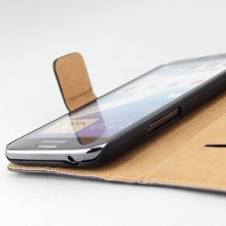 Elegante UCE Leder Samsung GALAXY Note 2 Tasche Hülle Cover Case Etui