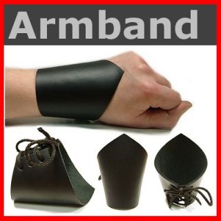 Armstulpe   Handrücken LEDER Armband STULPE Gothic Larp