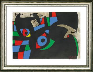 Joan Miró (1893 1983), Originalgrafik, signiert, Le Lézard aux
