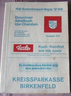 Idar Oberstein Einwohner Adressbuch 1971 581