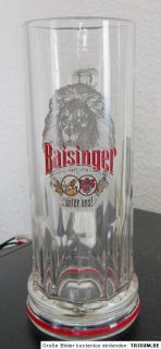 Stück BAISINGER BIER Gläser Henkelglas Glaskrug 0,3 l Brauereiglas