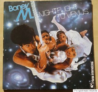 LP BONEY M Nightflight To Venus 1978 GER HANSA GTF POSTCARDS