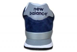 New Balance ML 574 NVS Schuhe Sneaker Navy Silver Blau Leder 2012 Gr