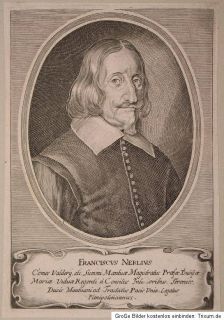 1652 Nerli Francesco Kupferstich Portrait Merian Mantua Westfälischer