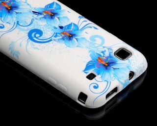 Schutz Hülle Weiß Samsung Galaxy S / s+ Hawaii Blau gt i9000 / i9001