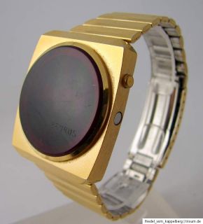 Benrus 3665 HY Quarz Quartz LED Uhr Armbanduhr vintage men gents watch