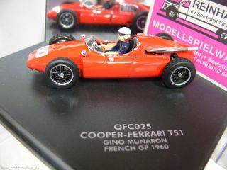 43 Quartzo QFC025 Cooper Ferrari T51 Gino Munaron French GP 1960 #30