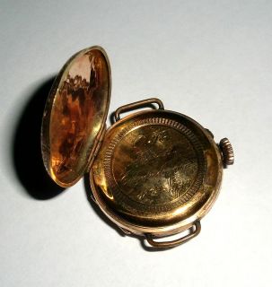 Taschenuhr Armbanduhr Schweizer Uhr 585 er Gold um 1900