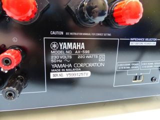 YAMAHA AX 596 Stereo Amp Vollverstärker NS Serie in Titan + FB NEU in