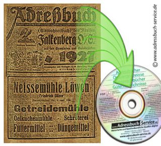 Adressbuch Falkenberg 1927 Oberschlesien (CD) AB413