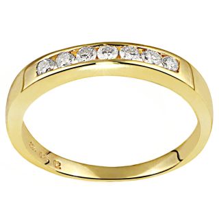 Gold 585 Memoire Ring 0,25 ct. 7 Lupenreine Brillanten