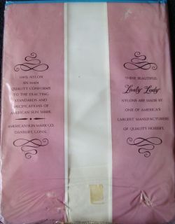 weiße Lively Lady Nylons echte Vintage Stockings Size 10