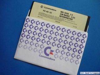 Commodore PC Series PC40 III MS DOS/GW BASIC/INTERP