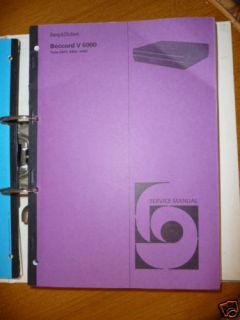 Service Manual Bang&Olufsen Beocord V 6000,ORIGINAL