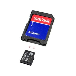 4GB Speicherkarte für Kodak EasyShare ZD710 (Micro SD, SD Adapter