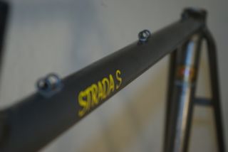 Rennrad Stahl Rahmen KTM + Sattel KTM Strada S Columbus Aelle Frameset