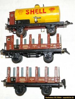 Märklin Spur 0 – 3 Güterwagen, 1769, 1772, 1774 Shell