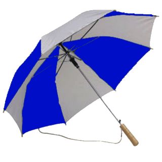 50x Automatik Regenschirm weiss/blau inkl. Wunsch Druck