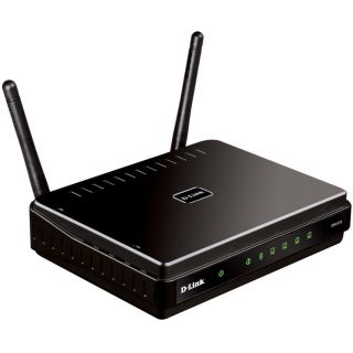 Link DIR 615 Hi Speed Wireless LAN Router, IEEE 802.11b/g/n schwarz
