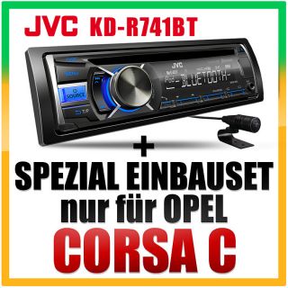 JVC KD R621 iPhone Radio+Einbaurahmen für OPEL Corsa C