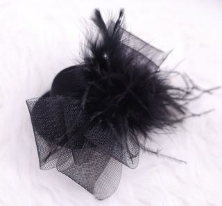 Barock Rokoko Hochzeit Tanz Haarklammer mini Hut top hat flach