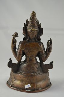 Tibetische Bronze, Bodhisattva – Avalokiteshvara, Bronze Plastik