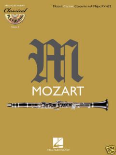 MOZART • Konzert in A Dur, KV 622 • Klarinette Noten+CD