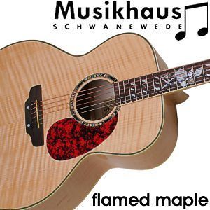Santander Jumbo Western Gitarre, flame maple body, mit Pickupsystem