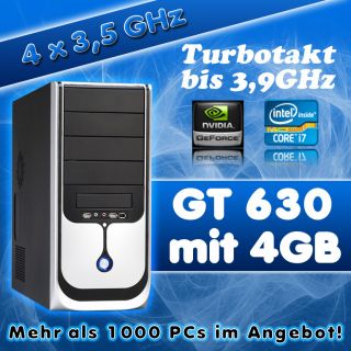 GAMER PC INTEL CORE i7 2700K GT 630   4GB/8GB DDR3/1TB/DVDRW Computer