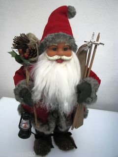 Weihnachtsmann mit Laterne 40 cm stehend Weihnachten