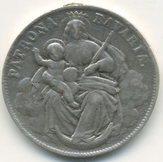 Patrona Bavariae Münze Silber LVDOVICVS 2 II Rex