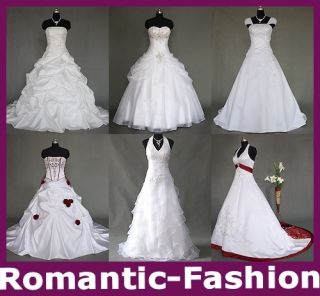 Brautkleid Hochzeitskleid Weiß Größe 34 bis 54 viele Modelle zur