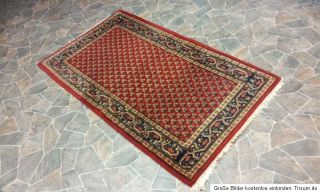 170x87cm Mir Hamadan Saruk Handgeknüpft Antik Orientteppich Teppiche
