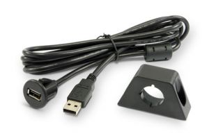 USB Einbaubuchse mit 200cm Kabel Typ A KFZ einbau