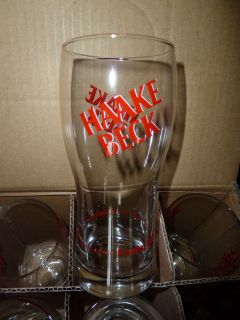 12 Haake Beck Gläser Bier Sammel Glas Limited Edition