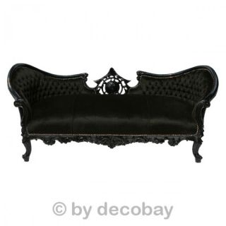 Großes Sofa Batman dunkel schwarz gothic barock Antik