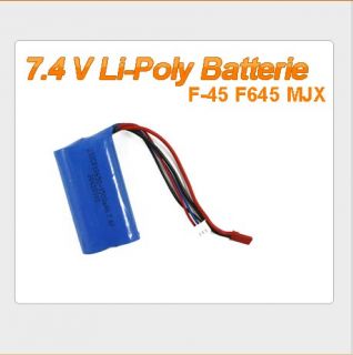 45 F645 MJX 7.4V Li Poly Batterie RC Ersatzteile RC Helikopter F45