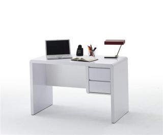 Schreibtisch PALERMO HG Weiss Bürotisch PC Tisch