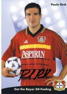 Paulo Rink Bayer Leverkusen 1998 99 TOP AK+A 657