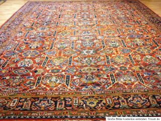 Antiker alter Mahal 420x330 Orientteppich Carpet Teppich Tappeto Heriz