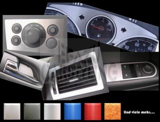 Dekor Blenden Interieur Opel Zafira B II SET Carbon, Alu,
