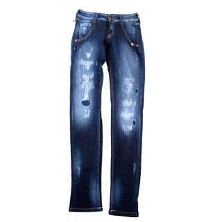 Original MET Damen Jeans Hose Boygirl Made in Italy Luxus destroyed