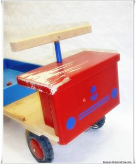 VERO Kindergartenspielzeug DDR Holz LKW Holzspielzeug Sitz Auto DDR